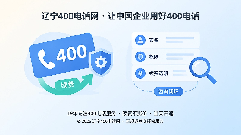 400电话实名权限与续费透明判断标准的左图右文插画